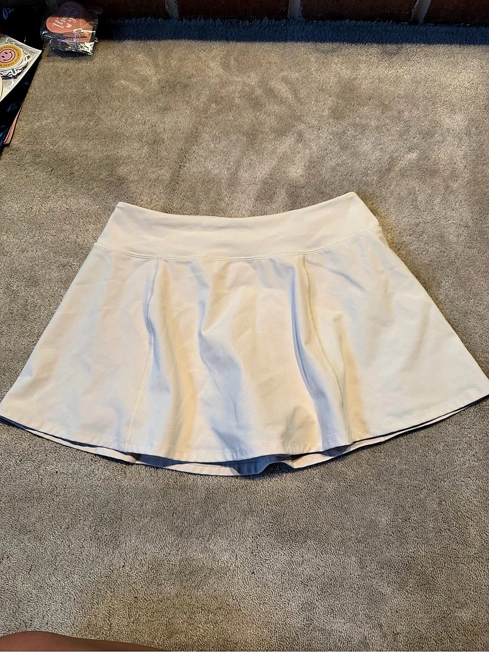 L*SPACE White Athletic Mini Skirt Size XL